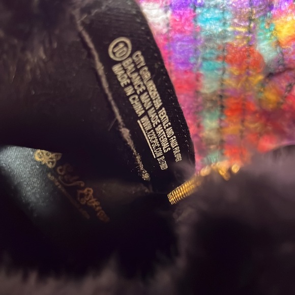 NWOT CHILDREN’S BLACK BOOTS  W/faux fur. Sz 10 - Picture 5 of 7